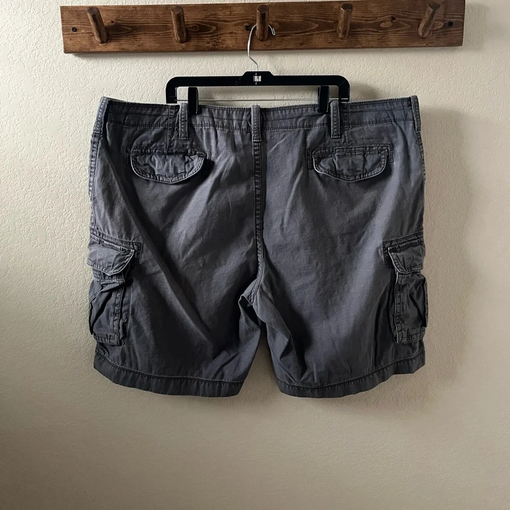 Arizona Jean Co Men’s Big & Tall Cargo Pants | Waist 48 | Grey | 100% Cotton - Picture 2 of 7